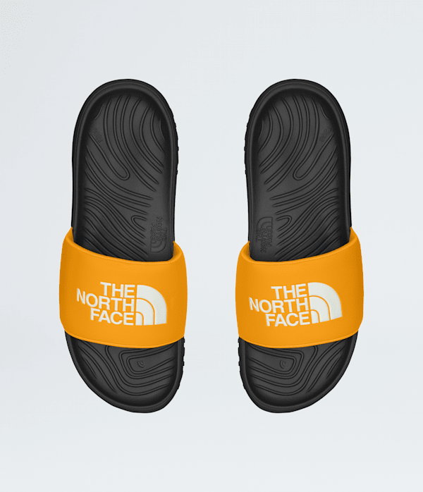 Mens-Never-Stop-Cush-Slides-TNF-Summit-GoldTNF-Black-DETAILINSTEP.png